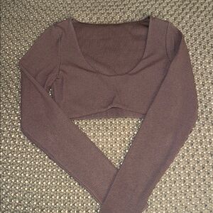 Alo Seamless Ribbed Cropped Long Sleeve